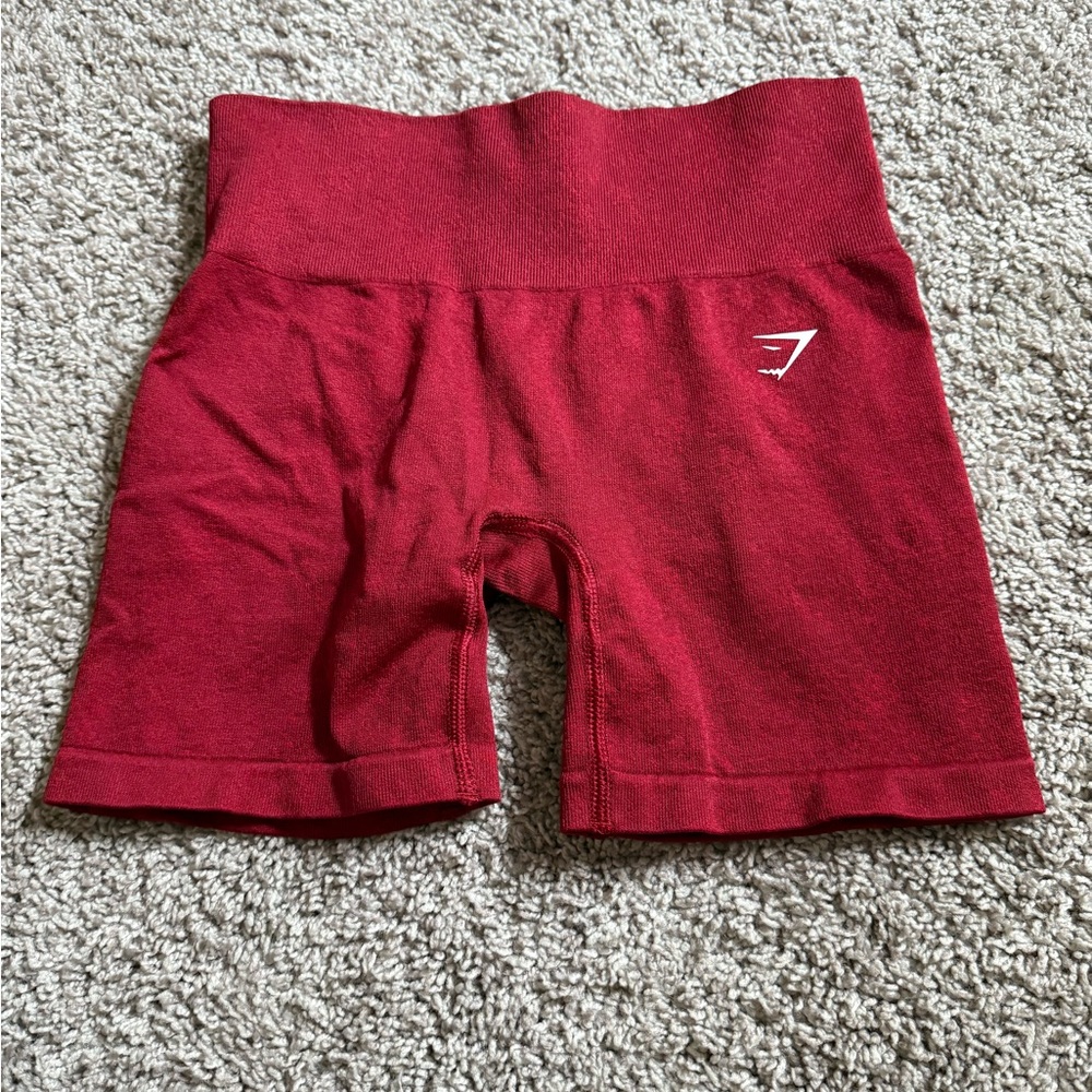 Gymshark Women's Red Bike Shorts